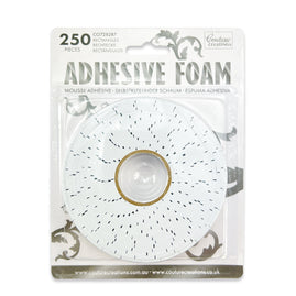 Adhesive Foam Rectangles (250pc | On Roll)
