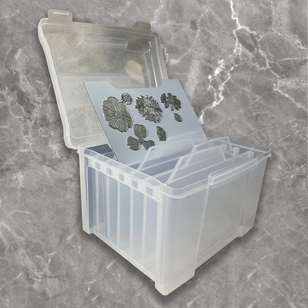 Card Keeper with 6 dividers 10.6" x 9.2" x 7.6"