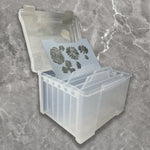 Card Keeper with 6 dividers 10.6" x 9.2" x 7.6"