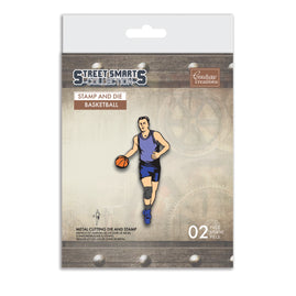 Street Smarts Collection - Stamp & Die - Basketball - 50mm x 50mm | 1.9 x 1.9in