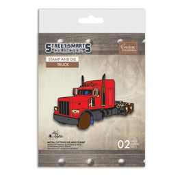 Street Smarts Collection - Stamp & Die - Truck - 50mm x 50mm | 1.9 x 1.9in