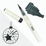 Winkles Glitter Brush Marker BLACK