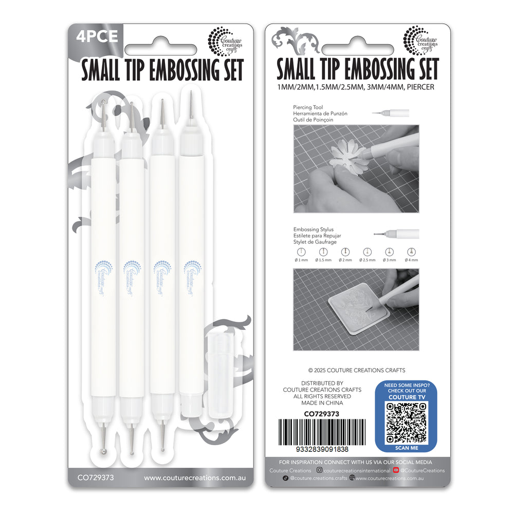 CC Small Tip Embossing Set 4pce