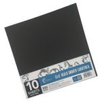 CC 12x12in Black Smooth Cardstock - 300gsm - 10 sheets