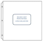 CC Faux Leather 12X12 3D Ring Album MINT BLUE