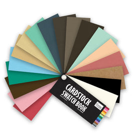 Cardstock - Swatch book - 15 new colours + smooth cardstock
