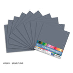 CC Textured Cardstock - 12x12 - Midnight Hour (216gsm) - 10 Sheets