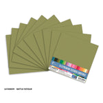 CC Textured Cardstock - 12x12 - Battle Fatigue (216gsm) - 10 Sheets