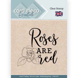 Card Deco Essentials Clear Stamp - Roses Are Red - Roses Are Red