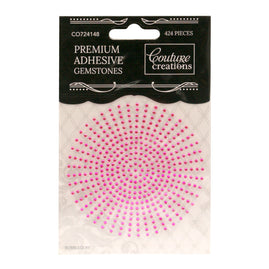 CC Gemstones 2mm Adhesive - Bubblegum Pink 424pce