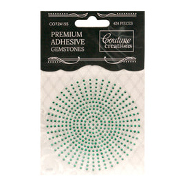 CC Gemstones 2mm Adhesive - Jade Green 424pce