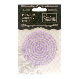 CC Pearls 3mm Adhesive - Petunia Purple 206pce