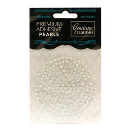 CC Pearls 3mm Adhesive - Stunning Silver 206pce