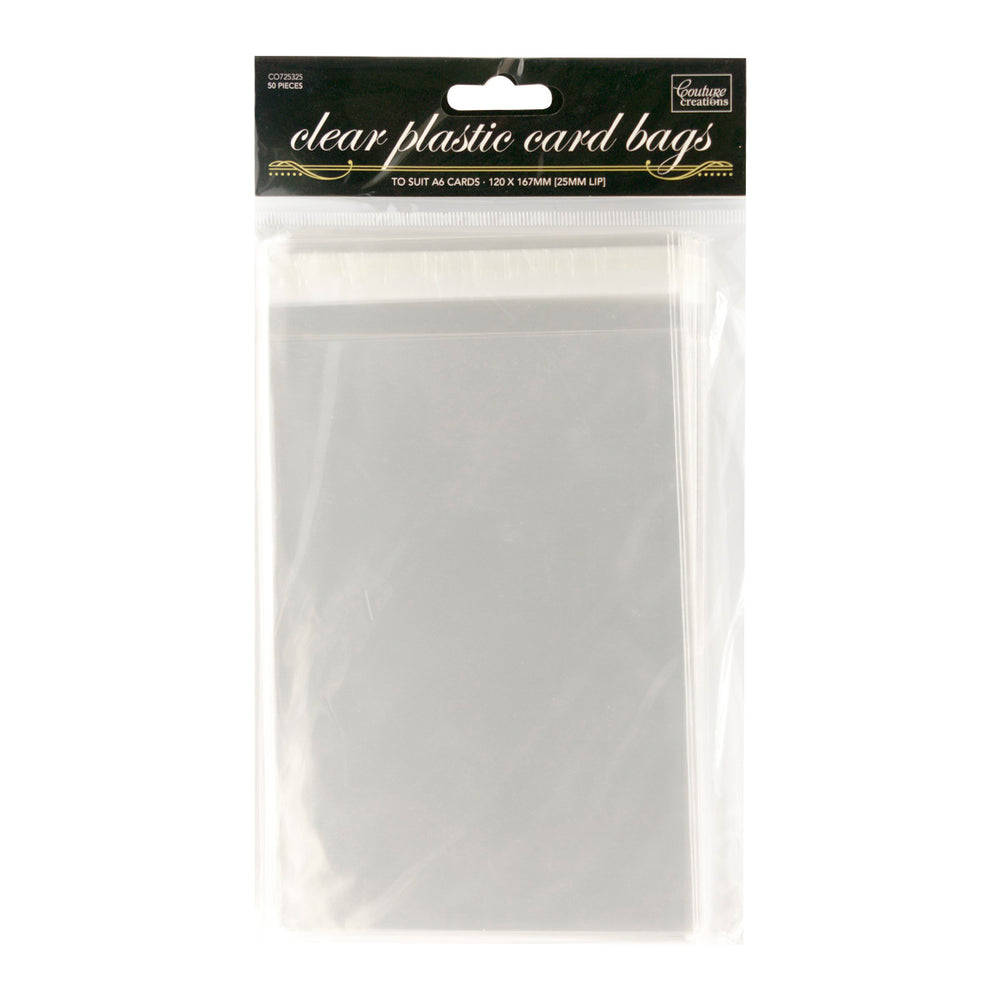 Peel n Seal Clear Card Bags Pk50 - A6 (C6)