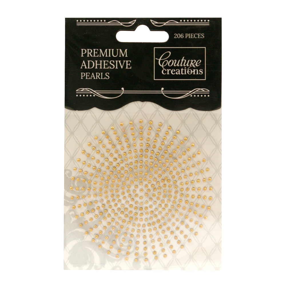 CC Pearls 2mm Adhesive - Deep Gold 424pce