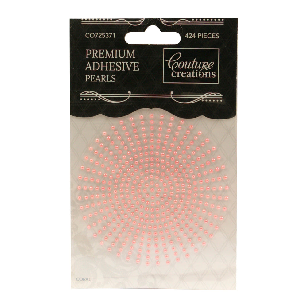 xxAdhesive Pearls - Coral (2mm- 424pc)