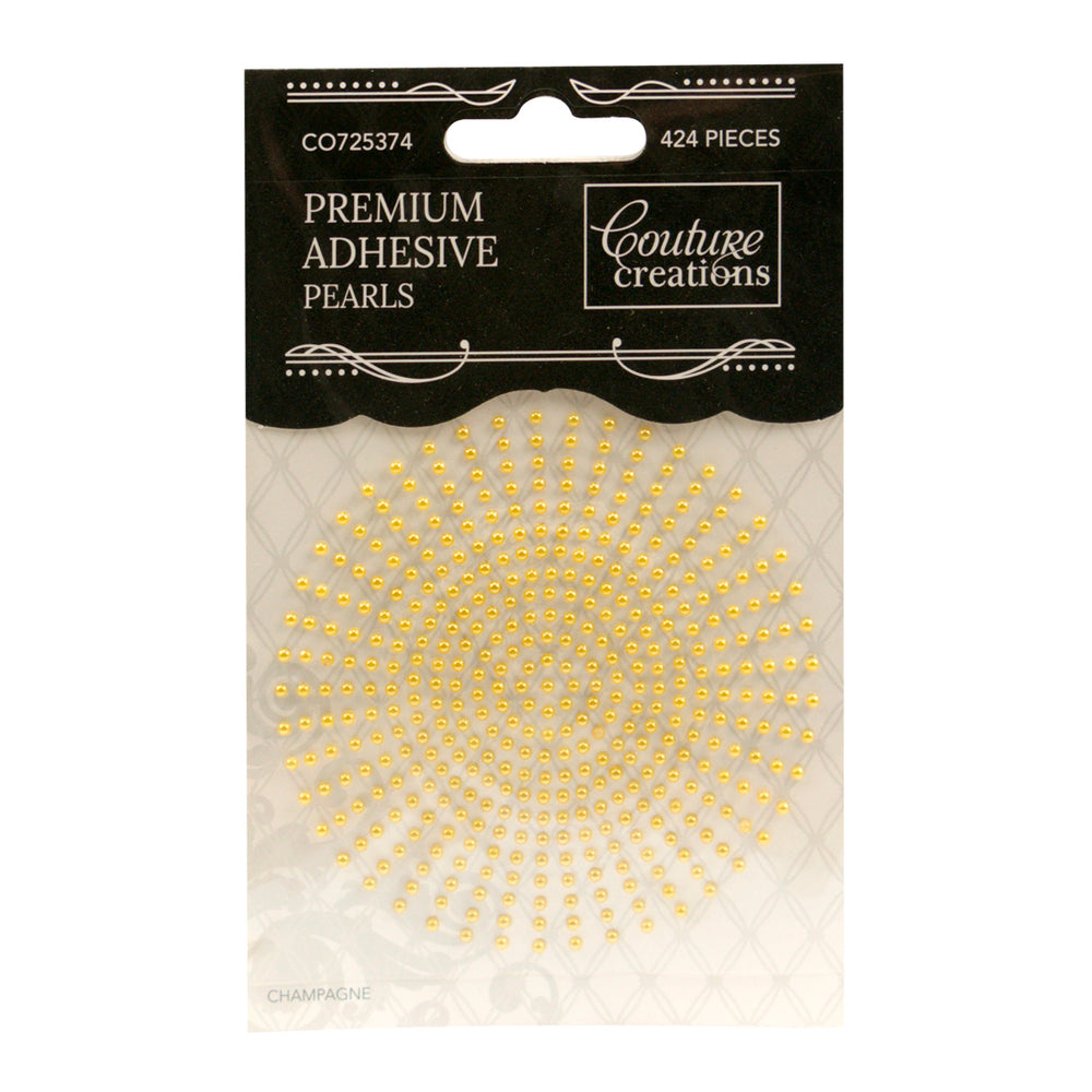 CC Pearls 2mm Adhesive - Champagne 424pce