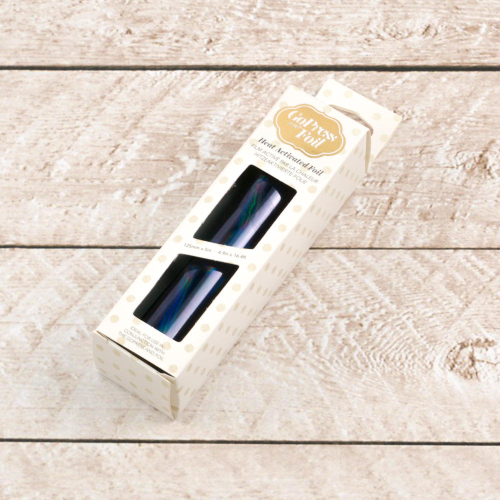 Foil - Navy Blue (Light Iridescent Finish) - Heat activated