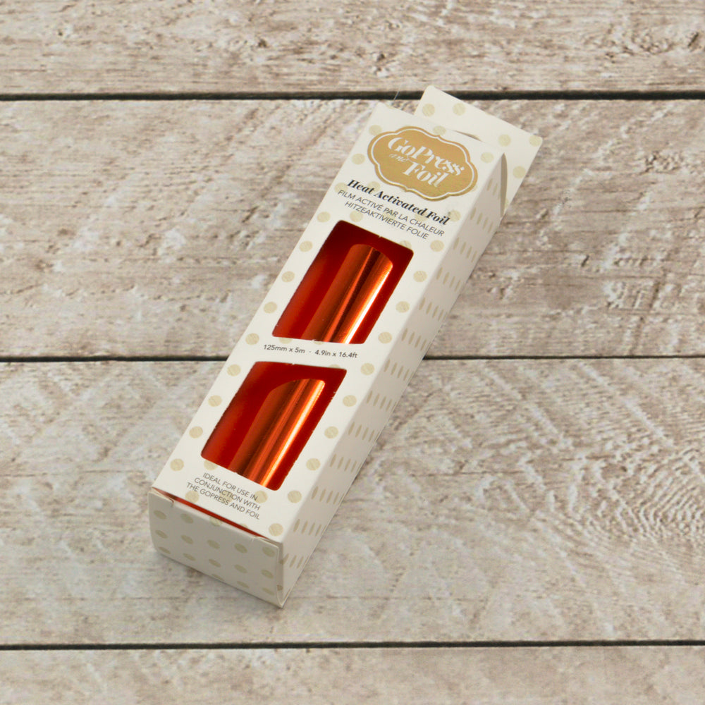 Foil - Red Copper (Iridescent Square Pattern) - Heat activated
