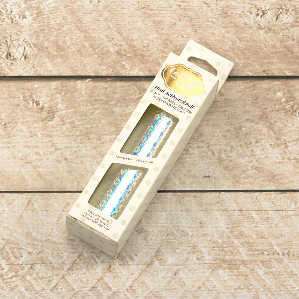 Foil - Silver (Iridescent Sequin Pattern) - Heat activated