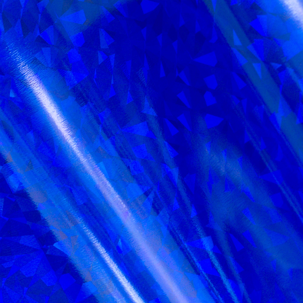 Foil - Blue (Iridescent Triangular Pattern) - Heat activated