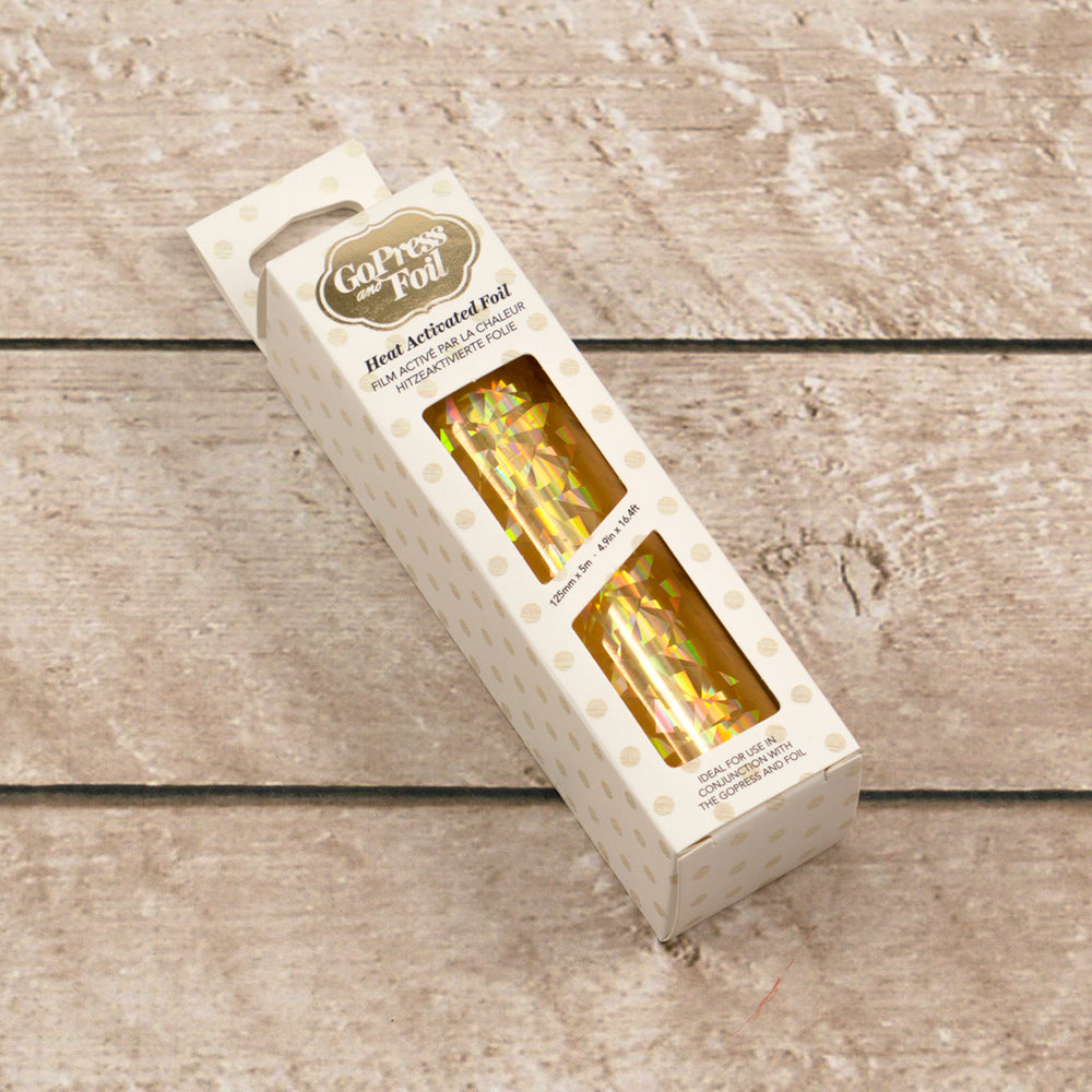 Foil - Gold (Iridescent Triangular Pattern) - Heat activated