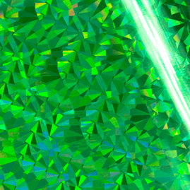 Foil - Green (Iridescent Triangular Pattern) - Heat activated