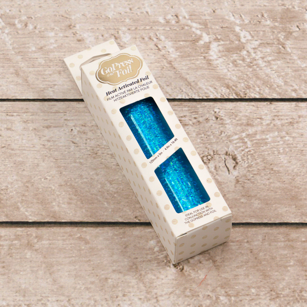 Foil - Cyan (Iridescent Flakes Pattern) - Heat activated