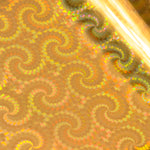 Foil - Gold (Iridescent Spiral Pattern) - Heat activated