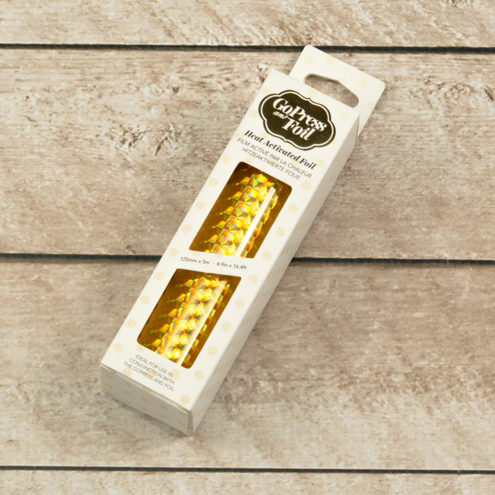 Foil - Gold (Iridescent Square Pattern) - Heat activated
