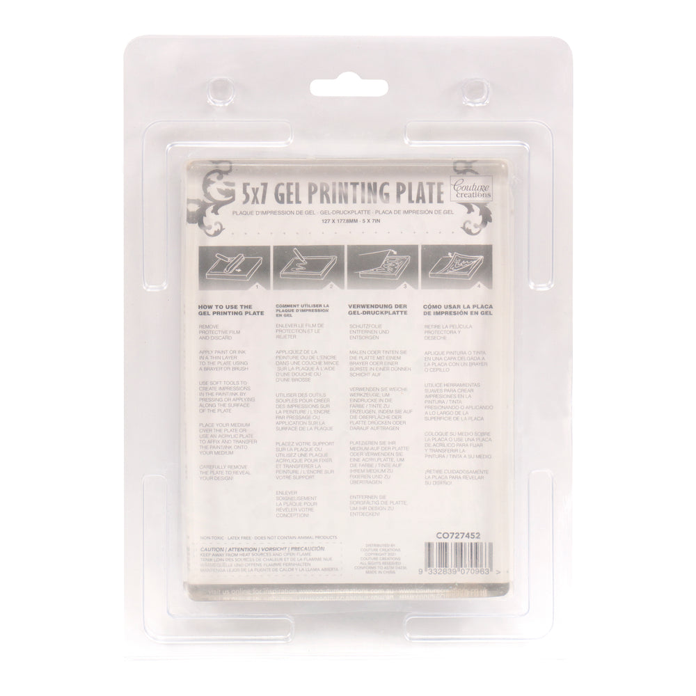 Gel Printing Plate 5 x 7in