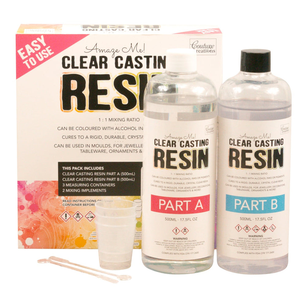 Casting Resin - A side 500ml clear finish + Casting Resin - B side 500ml clear finish