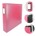 CC Faux Leather 12X12 3D Ring Album STRAWBERRY PINK