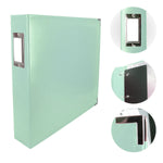 CC Faux Leather 12X12 3D Ring Album MINT BLUE