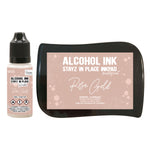 Rose Gold Pearlescent Alcohol Ink Pad with 12ml reinker