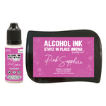 Pink Sapphire Pearlescent Alcohol Ink Pad with 12ml reinker