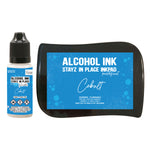 Cobalt Pearlescent Alcohol Ink Pad with 12ml reinker