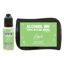 Apple Pearlescent Alcohol Ink Pad with 12ml reinker