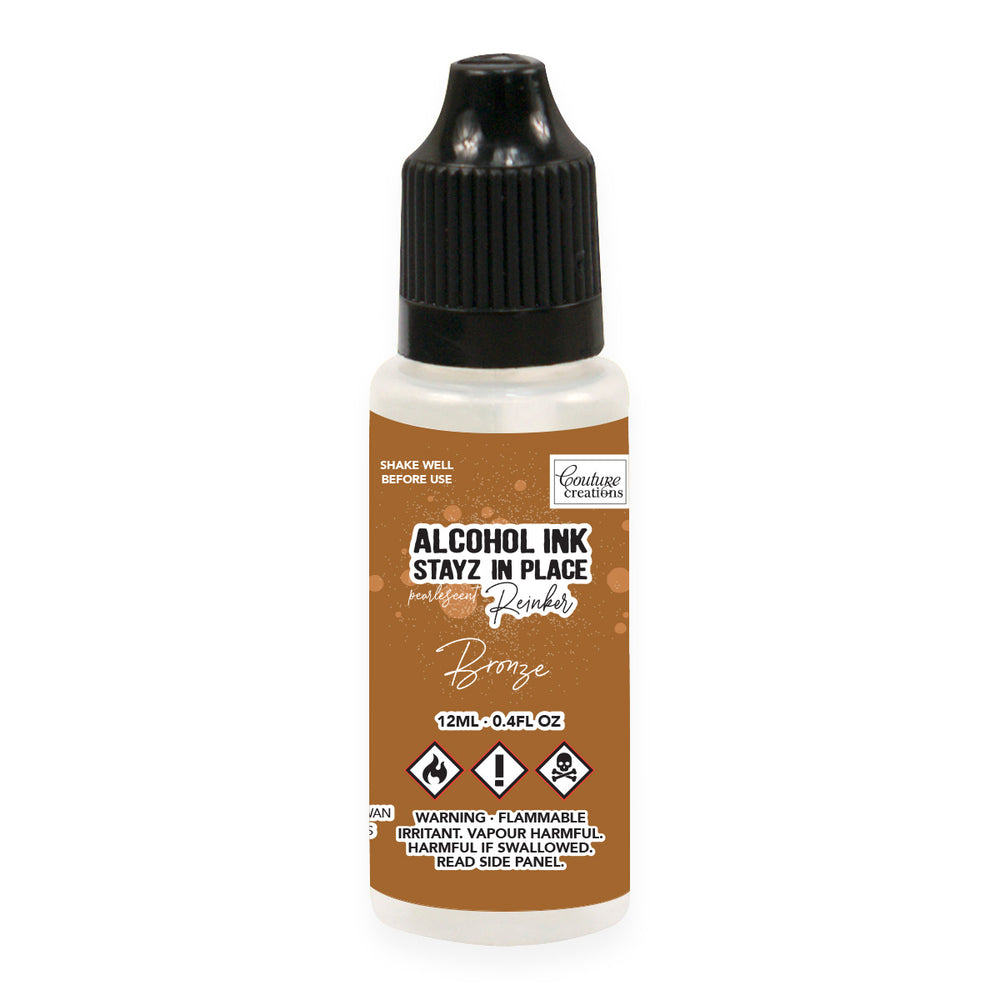 Bronze Pearlescent Stayz in Place Alcohol Ink Pad Reinker