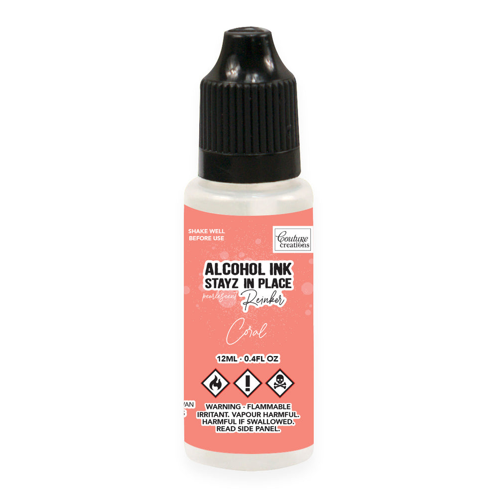 Coral Pearlescent Stayz in Place Alcohol Ink Pad Reinker