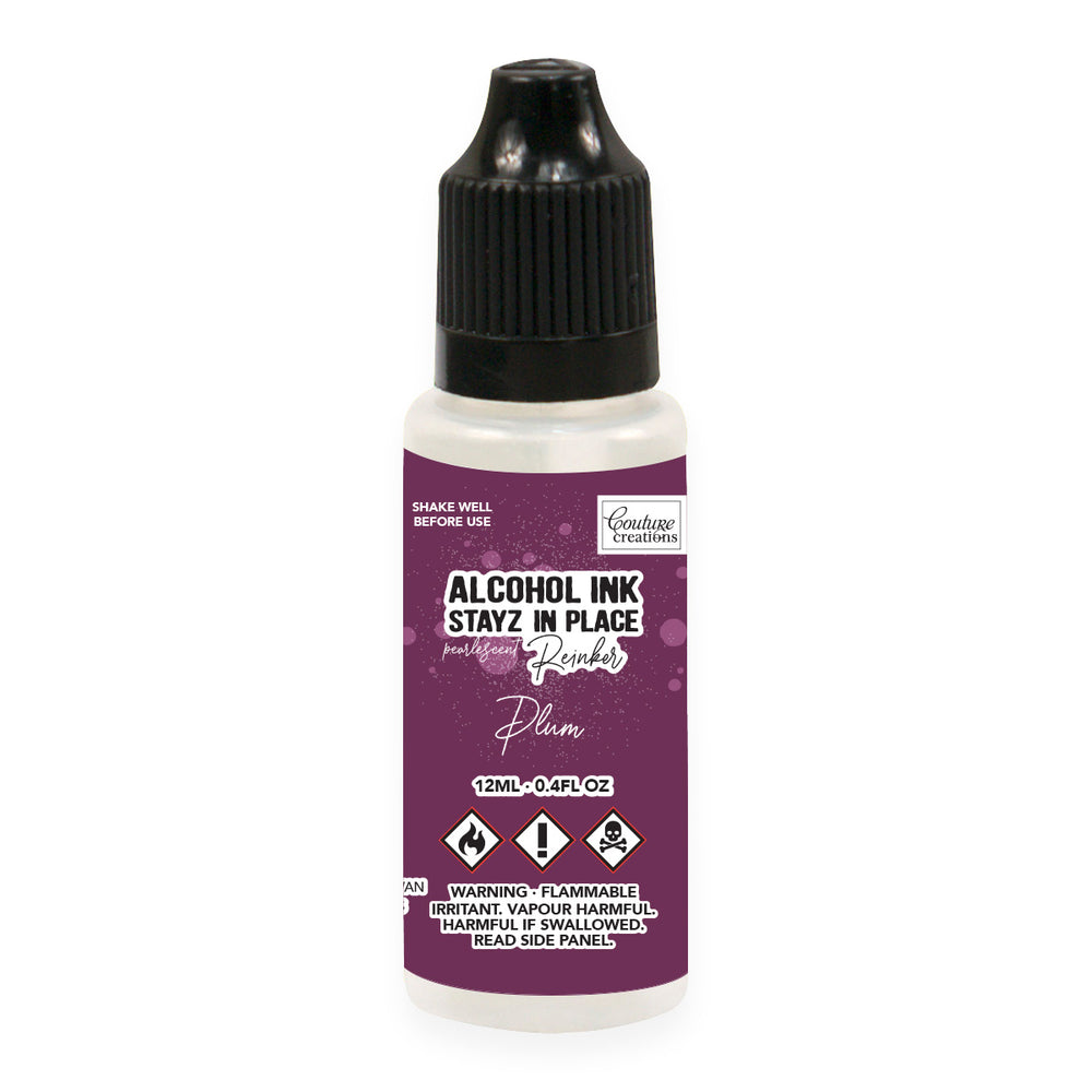 Plum Pearlescent Stayz in Place Alcohol Ink Pad Reinker