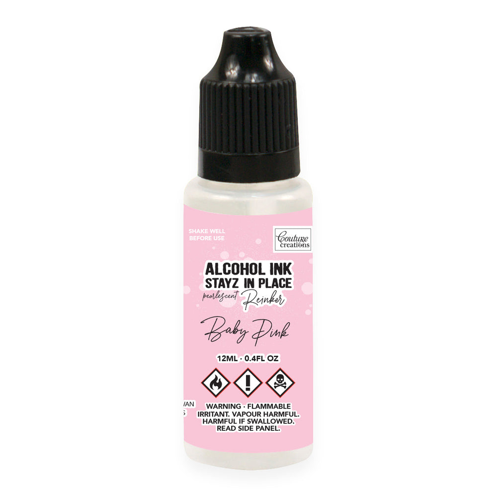 Baby Pink Pearlescent Stayz in Place Alcohol Ink Pad Reinker