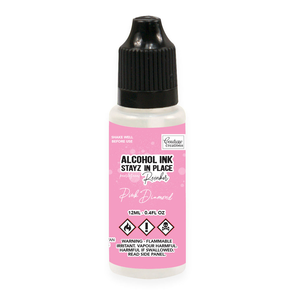 Pink Diamond Pearlescent Stayz in Place Alcohol Ink Pad Reinker