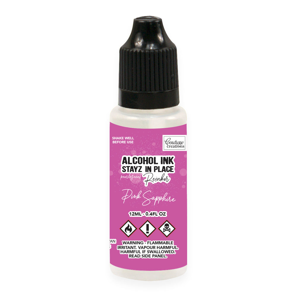 Pink Sapphire Pearlescent Stayz in Place Alcohol Ink Pad Reinker