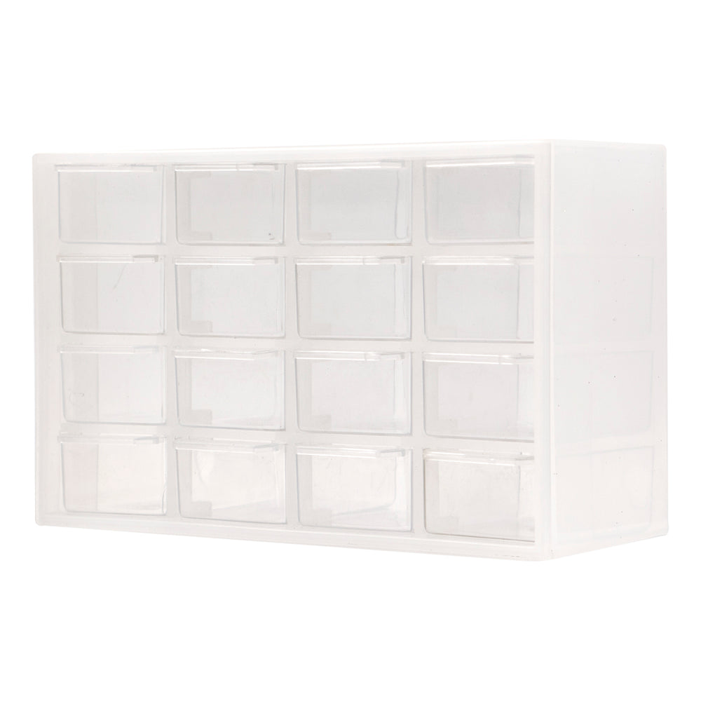 Plastic Drawers (16 compartments) 22.4cm x 14.3cm x 8.7cm