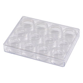 Container - Small Jars with Lids (12pc) (12mL / 0.4fl oz Jars) - Clear