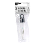 Precision Metal Tip and Pin for Glue 2 pack (copper and SS)