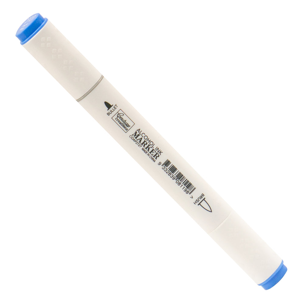 Bright Blue Twin Tip Alcohol Ink Marker