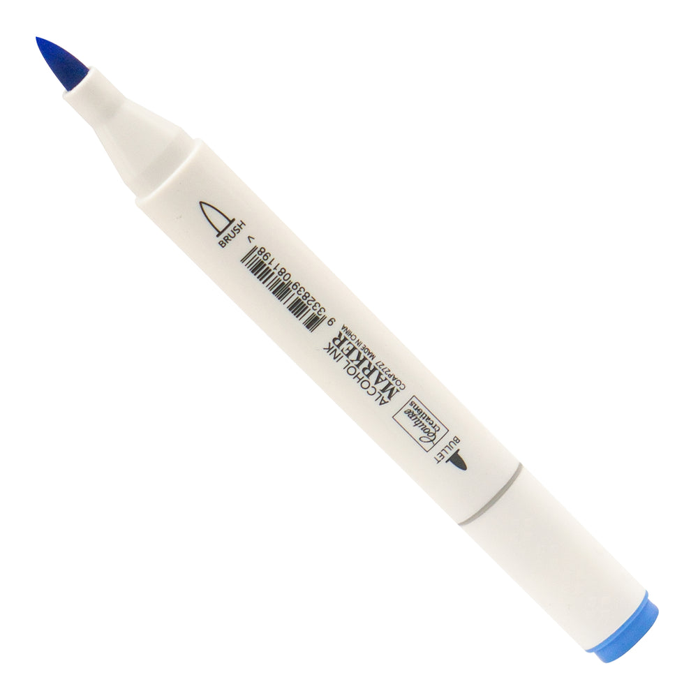 Bright Blue Twin Tip Alcohol Ink Marker