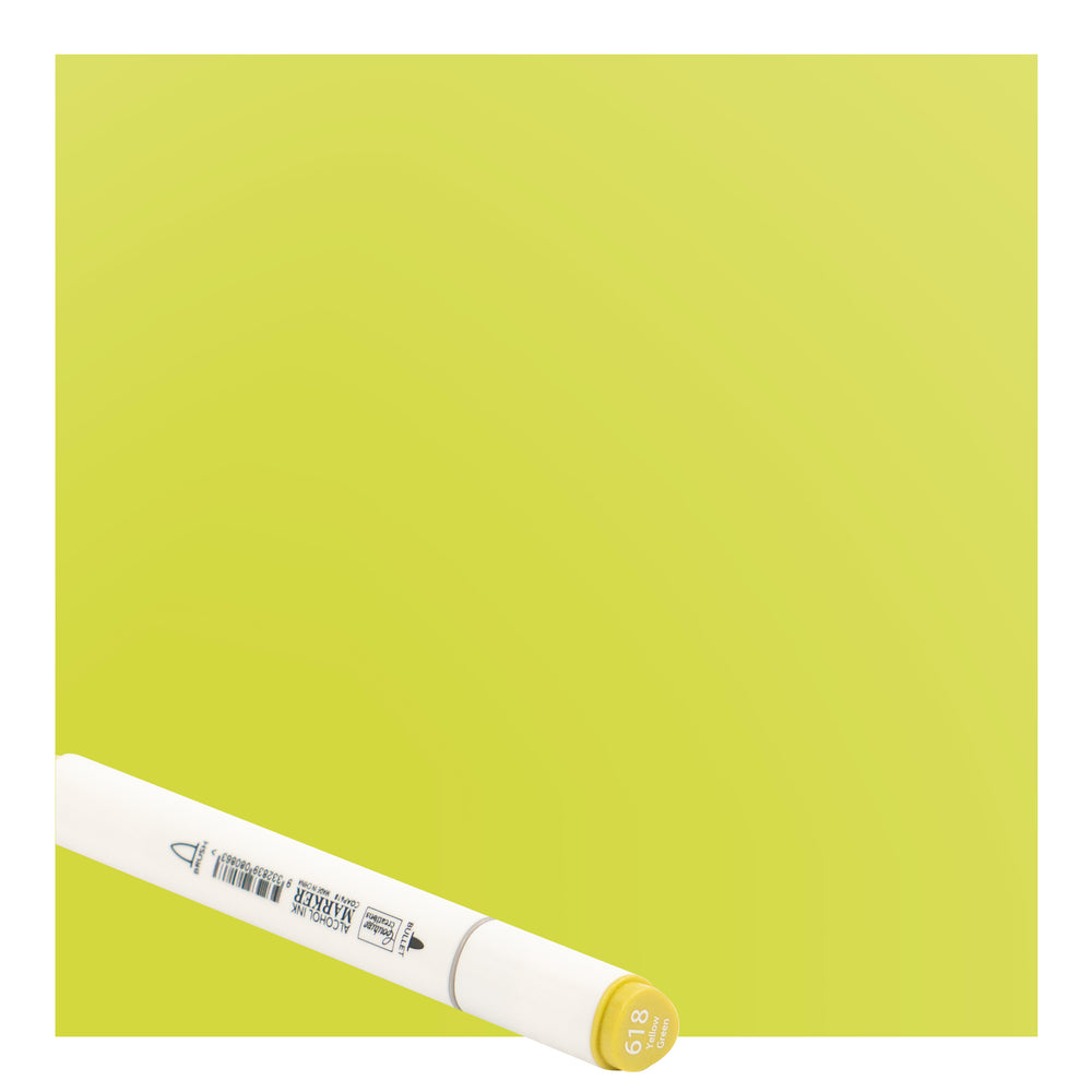 Yellow Green Twin Tip Alcohol Ink Marker